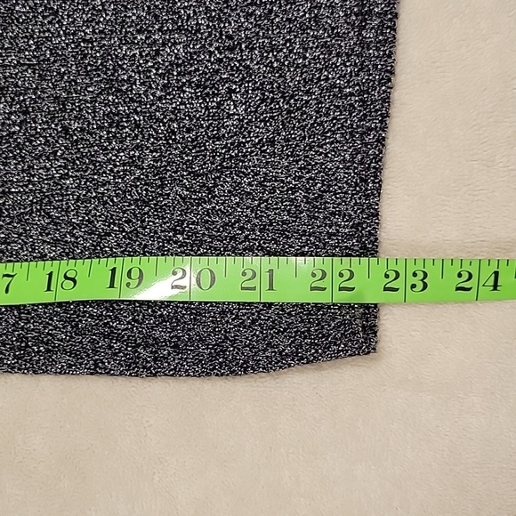 INC Black Metallic square neck, bow detail top NWT - Picture 6 of 9